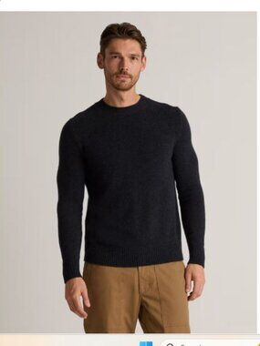 NWT $275 Quince Men's Small/Medium **LUXE BABY CASHMERE** Crewneck Sweater